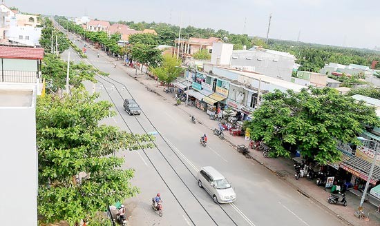 Rung Sac street in Binh Khanh commune, Can Gio district, HCMC (Photo: SGGP)